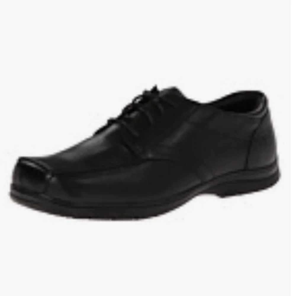 Kenneth Cole New York Boys Black Leather Dress Shoes Size 2.5 Little Kid Lace Up